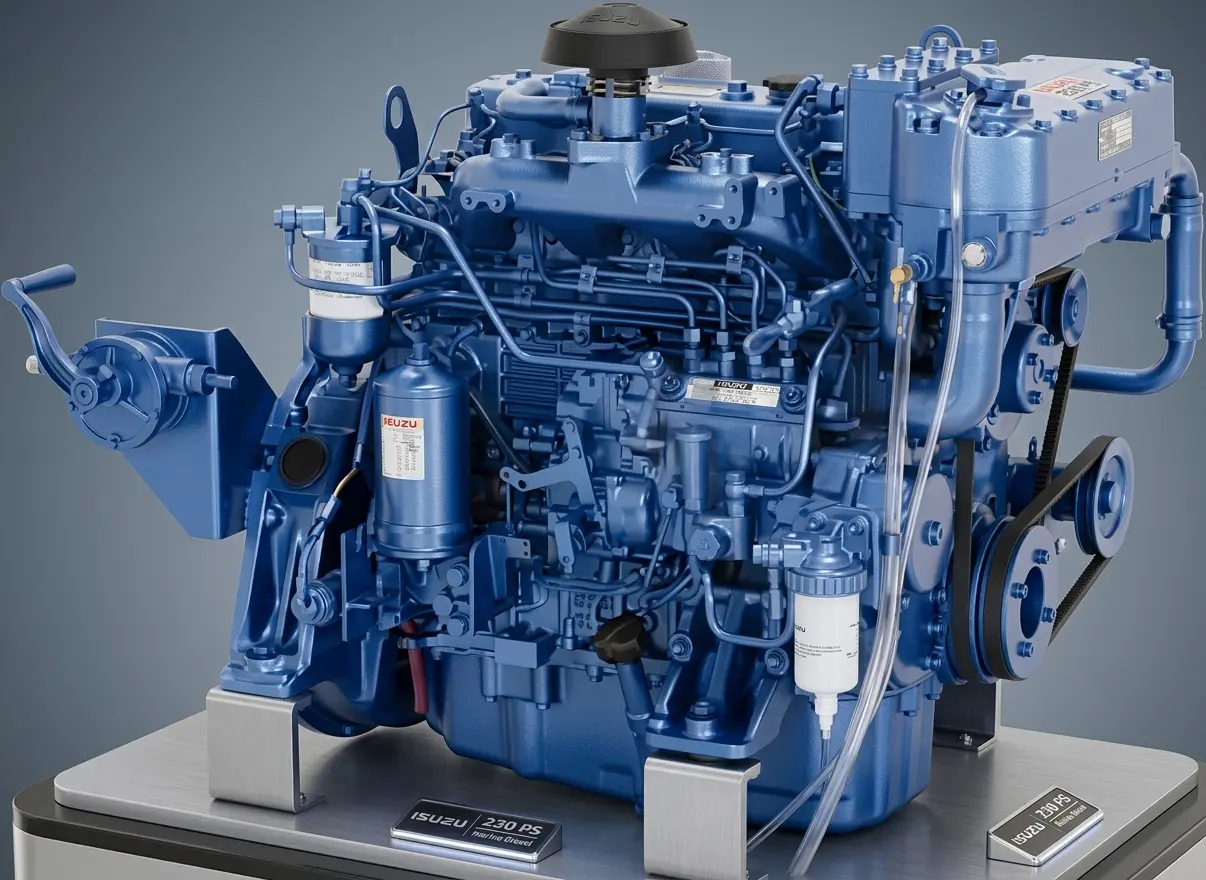 Isuzu 230 PS Marine Diesel Engine – Heavy-Duty Turbocharged Propulsion Engine